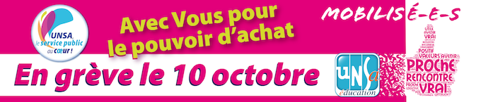 GREVE Fonction publique le mardi 10 octobre
